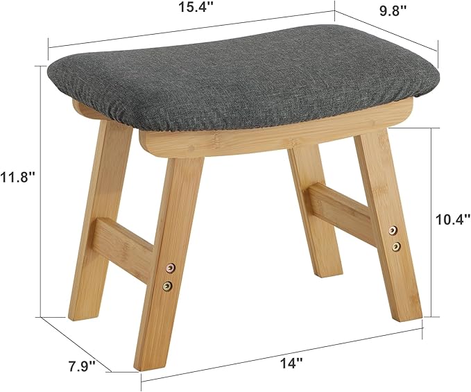 Foot Stool Ottoman Foot Rest Under Desk, Small Stool - Image 3