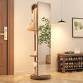 70"x16"Full Length Mirror with Stand, Coat Rack with Mirror, Solid Wood Floor by Unknown