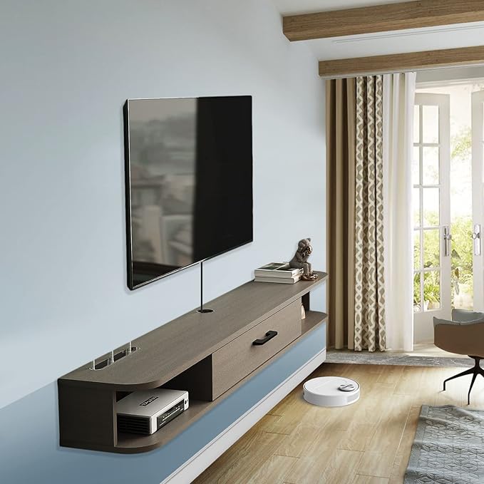 Pmnianhua Floating TV Stand, Floating TV Shelf - Image 8