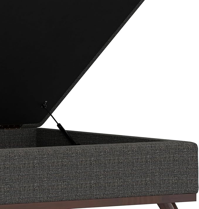 SIMPLIHOME Owen 36 inch Wide Mid Century Modern Square Coffee Table Storage - Image 10