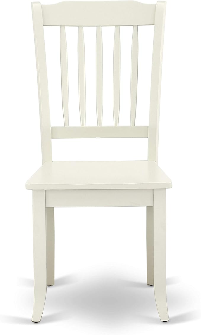 East West Furniture SUDA3-LWH-W 3 Piece Dining Room Table Set Contains a Round - Image 11