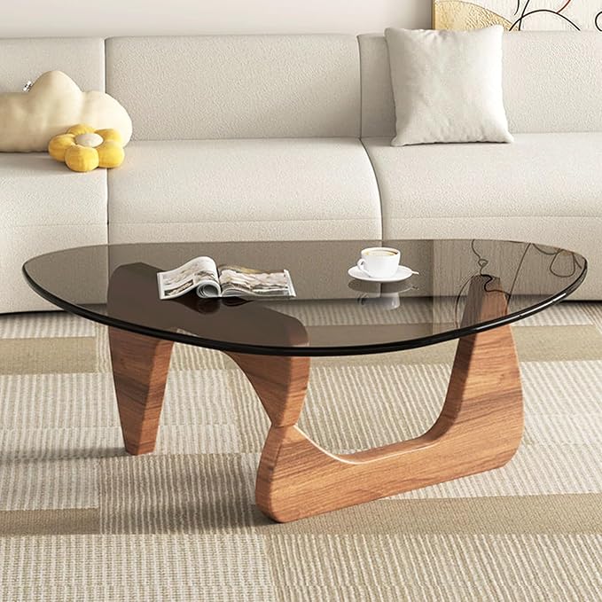 Modern Glass Coffee Table for Living Room, Mid Century Coffee Table, Stylish by Unknown
