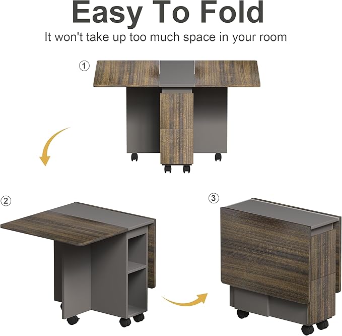 Ball & Cast 5 Pieces Folding Extendable Dining Table Set - Image 8