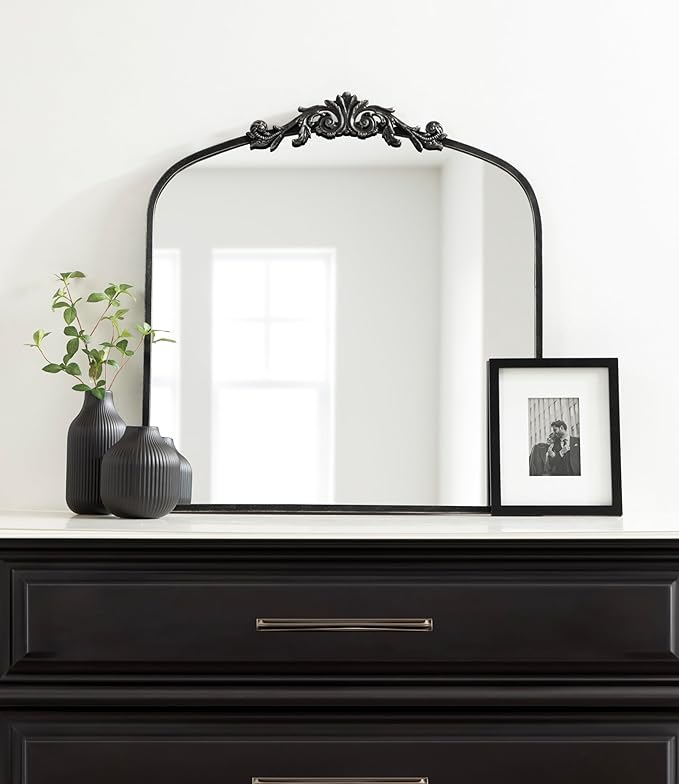 Kate and Laurel Arendahl Ornate Traditional Square Arched Mirror; 28 x 30; - Image 3