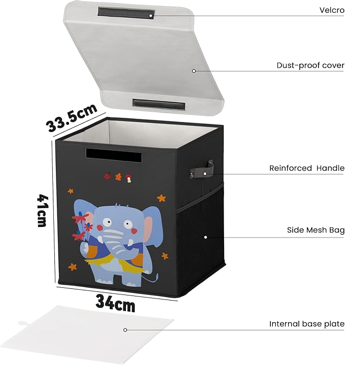 40L Large Toy Storage Box with Lid, Large Toy Box Chest - Image 3