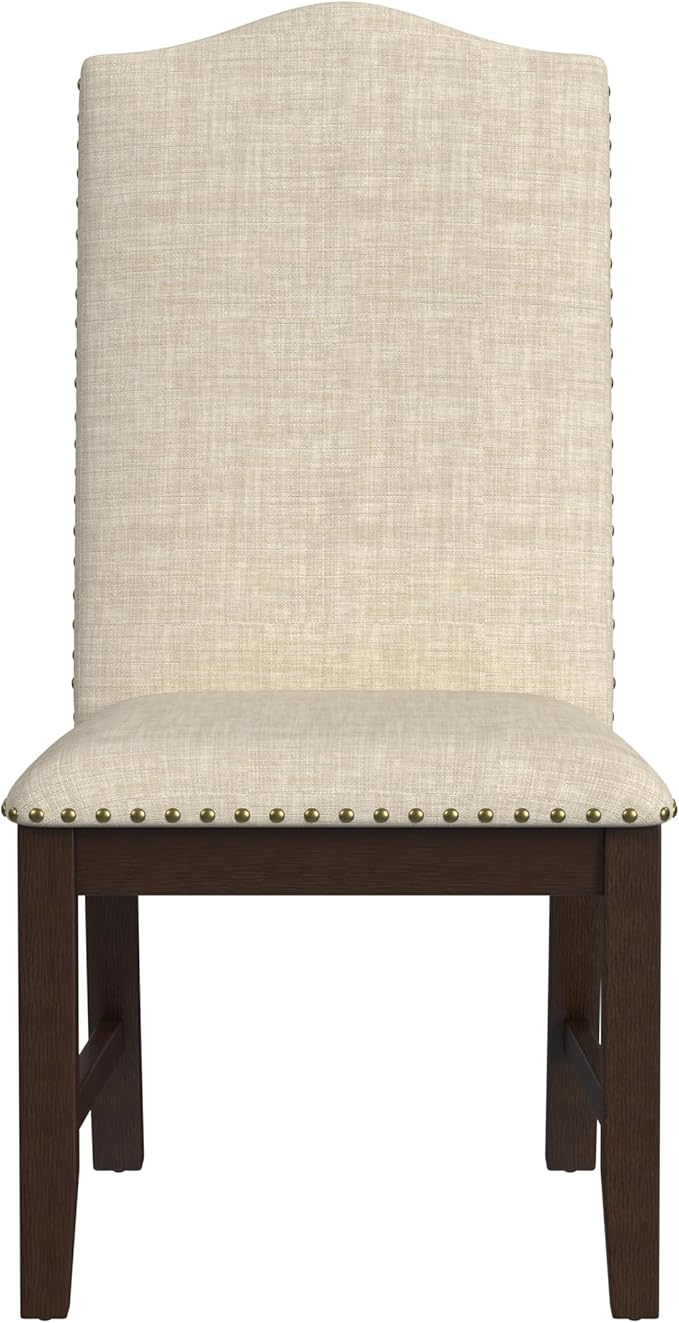 HomePop Scalloped Back Dining Chair - Image 4