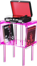 Acrylic Record Player Stand, by AcrylicFurnitureHomeDecor