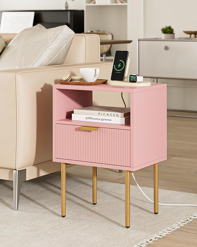 Nightstand, Morden Bedside Table - Image 4