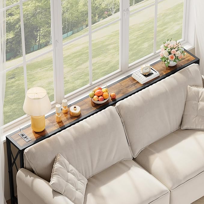 70 in Skinny Sofa Table Behind Couch, Console Table - Image 4