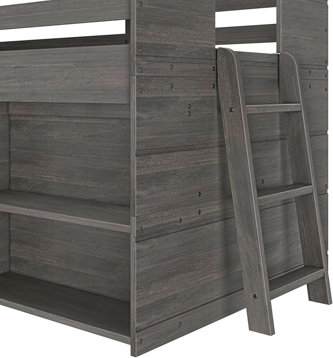 Max & Lily Modern Farmhouse Twin Low Loft Bed - Image 5