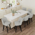 Vipbear Swivel Counter Height Bar Stools Set of 6, 26.8" H Counter Stools by VipbearLiving