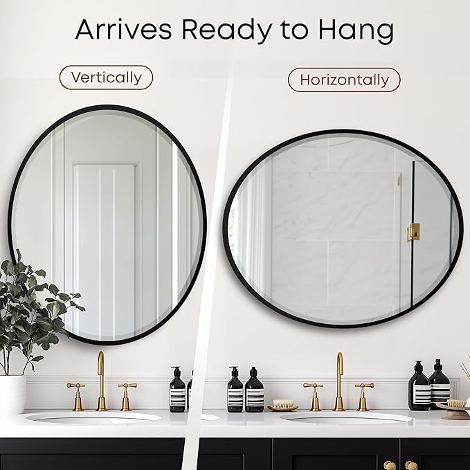 OVALCREST - Oval Wooden Beveled Wall Mirror - Image 4