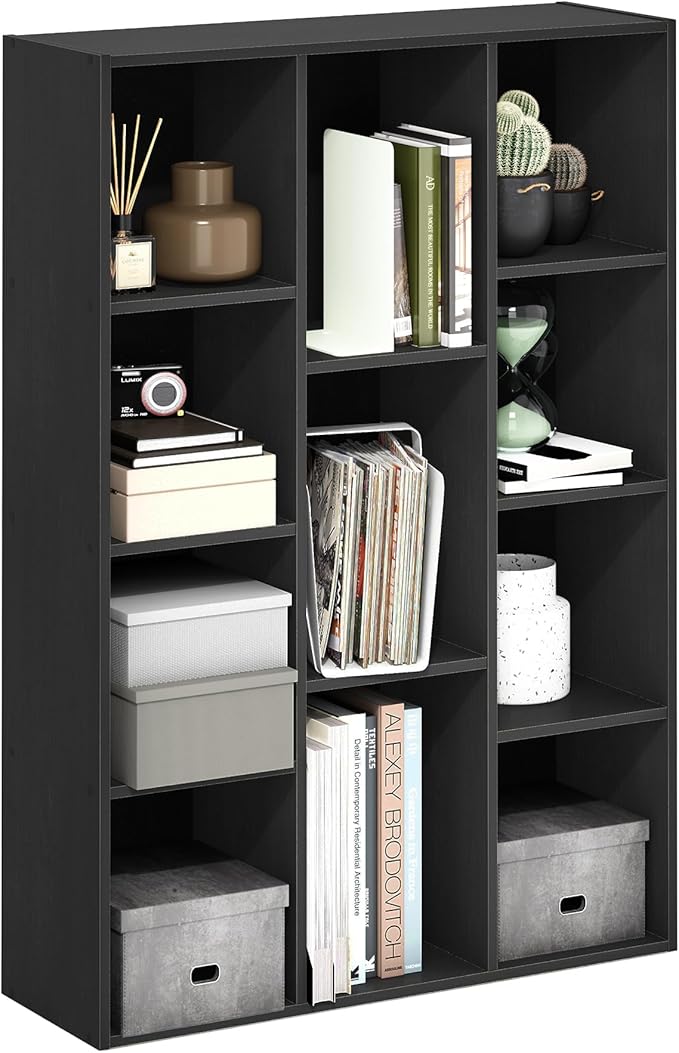 Furinno Luder 11-Cube Open Shelf Bookcase by Furinno-FitsYourSpaceFitsYourBudget
