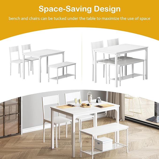 soges 4-Piece Dining Table Set - Image 5