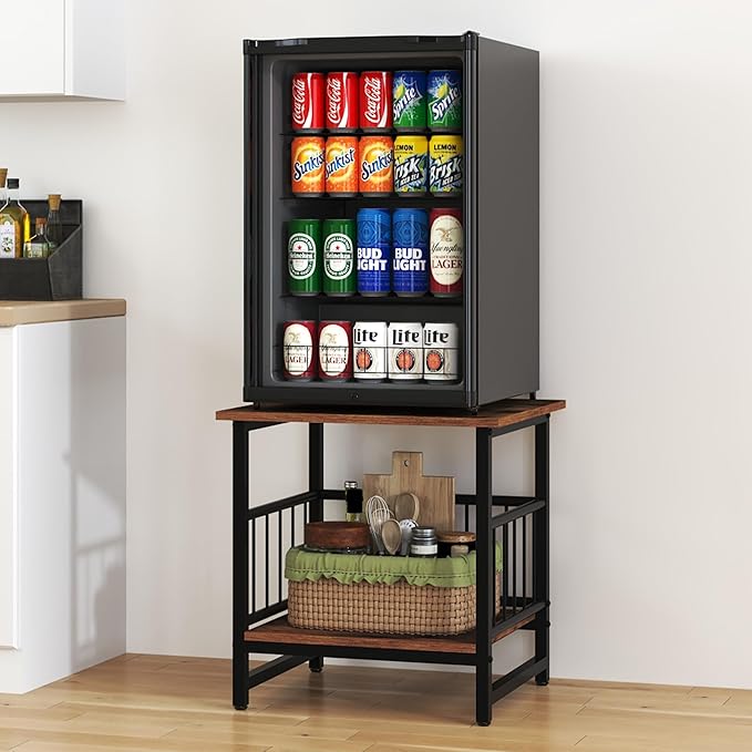 Industrial Night Stand, 18” Square Side Table - Image 6