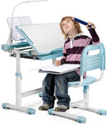 Rengue Kids Desk and Chair Set Height Adjustable School Study Desk and Chair by Rengue
