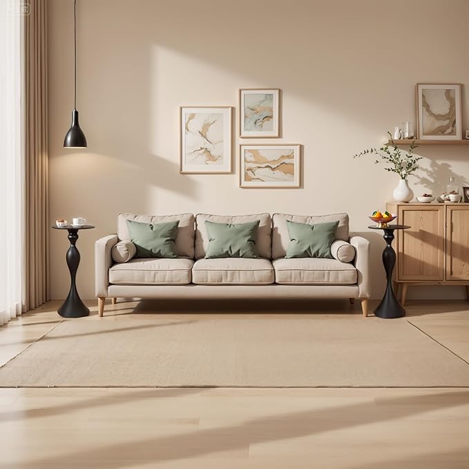 Small Accent Meatl Side Tables, Metal Round Martini Table, Vintage Side End - Image 6