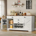 Modern Buffet Cabinet with 4 Drawers, 2 Doors & Adjustable Shelf, Large by FAVSH