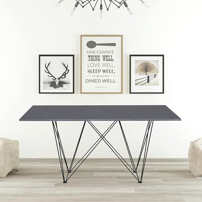 Kaboon Universal Tabletop 40"x18", Solid One-Piece Melamine Table Top, Home and - Image 2
