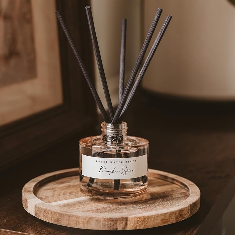 Sweet Water Decor Pumpkin Spice Reed Diffuser, Autumn Scented Premium Fragrance - Image 6