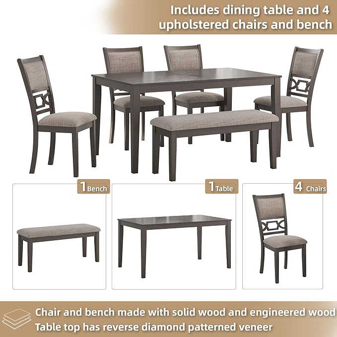 Signature Design by Ashley Wrenning Modern Diamond Patterned Dining Table - Image 3