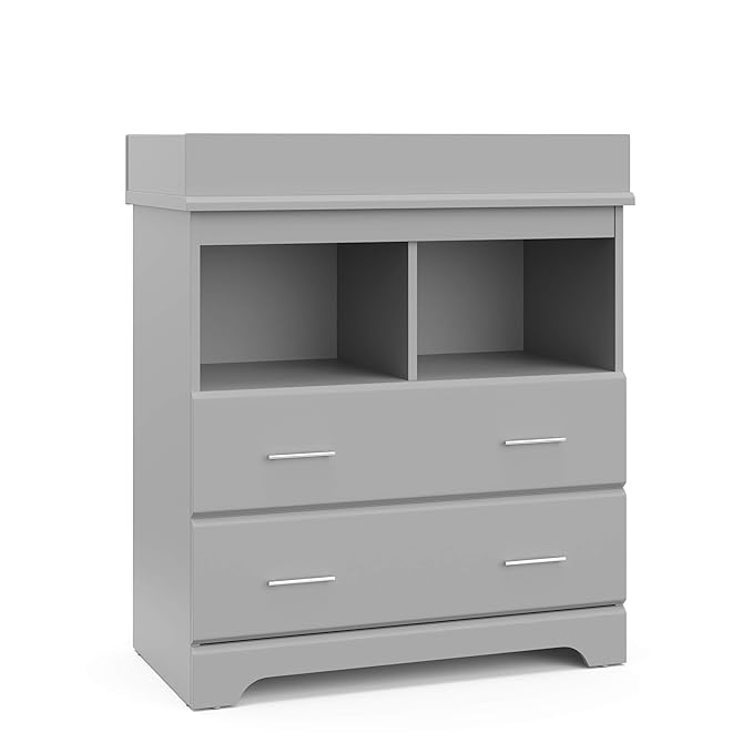 Storkcraft Brookside 2 Drawer Changing Table Dresser – GREENGUARD Gold Certified by Storkcraft