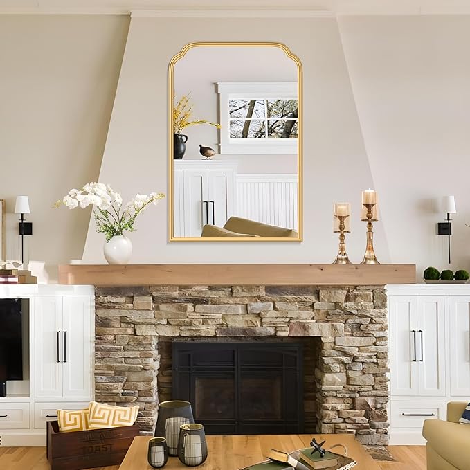 20X30 Inch Gold Bathroom Mirror - Image 4