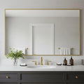 24x40 Inch Brass Bathroom Mirror by Bonverre