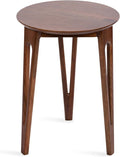 Kate and Laurel Kershaw Mid-Century Modern Round Side Table, Walnut Brown by KateandLaurel