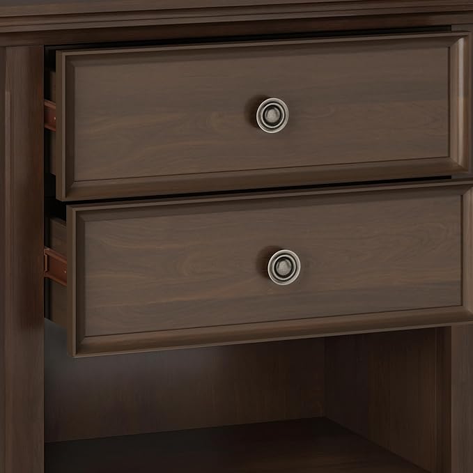 SIMPLIHOME Amherst Solid Wood 24 Inch Wide Traditional Bedside Nightstand Table - Image 8