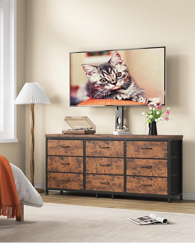 TV Stand with Mount for 32/55/65/75/85 inch TVs, Entertainment Center with 9 - Image 3