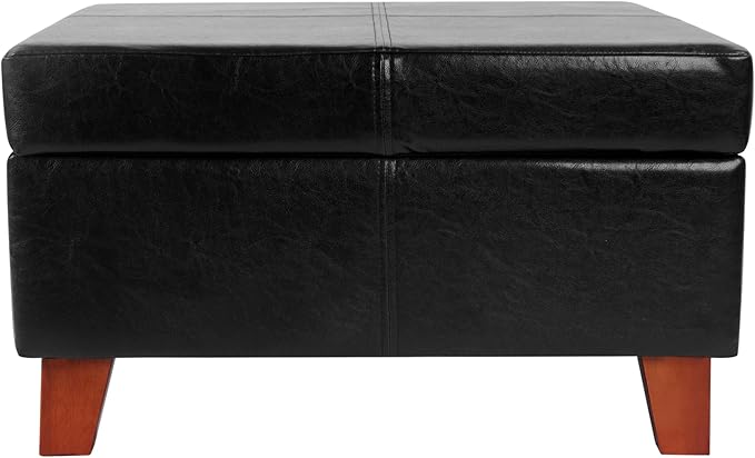 Homepop Home Decor |K2380-E169 | Luxury Large Faux Leather Square Storage - Image 7