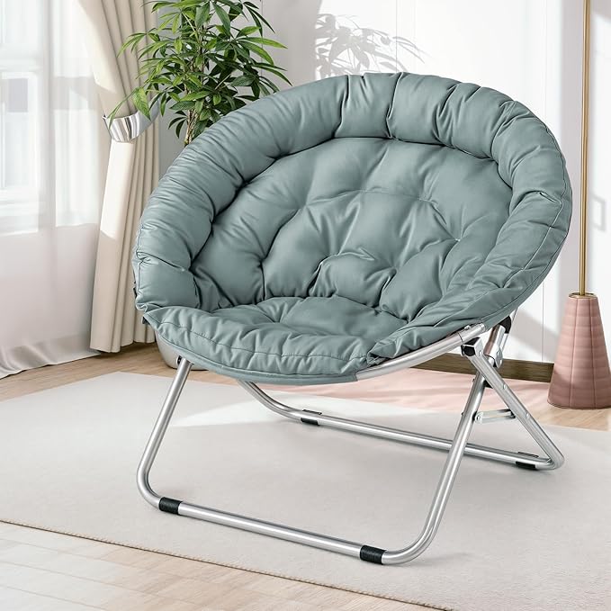 MoNiBloom Round Folding Saucer Chair - Image 2