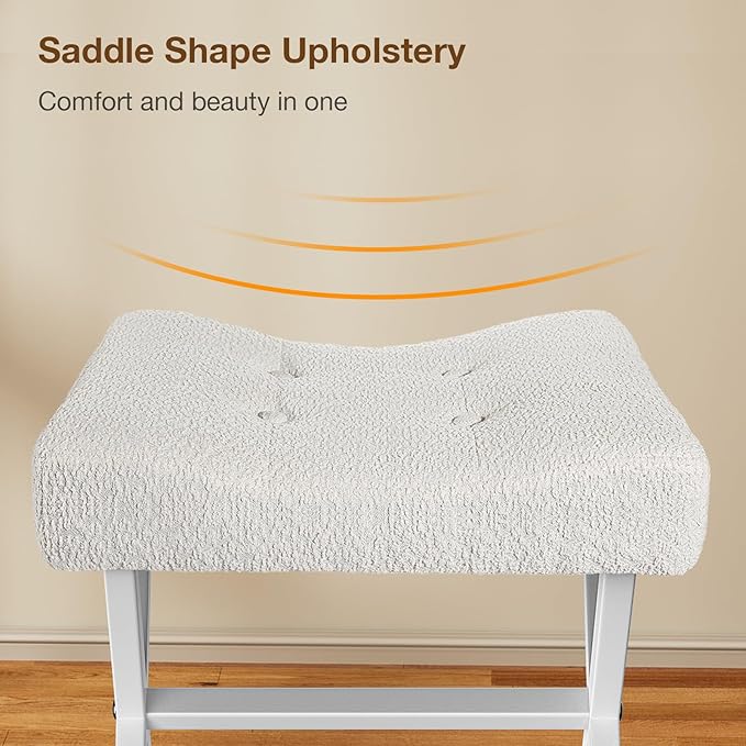 18-Inch Large Vanity Stool Chair, Vanity Bench - Image 4