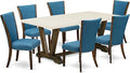 East West Furniture V727VE721-7 7 Piece Dining Room Table Set Consist of a by EastWestFurniture