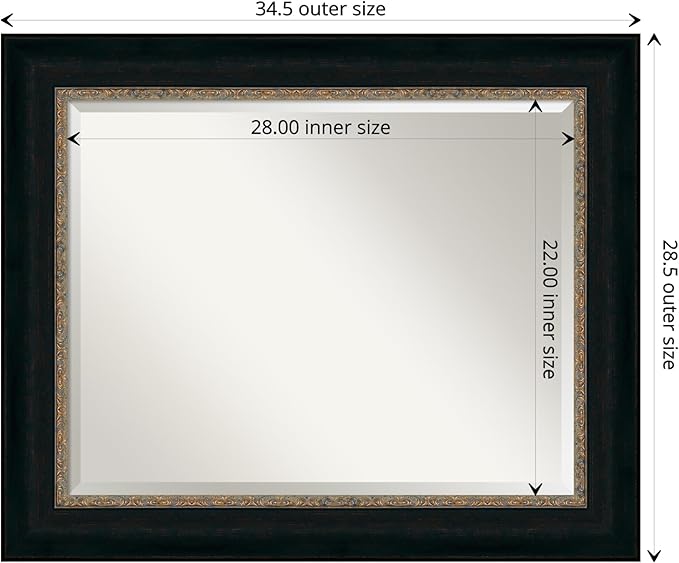 Amanti Art Bronze Bathroom Mirror - Image 4