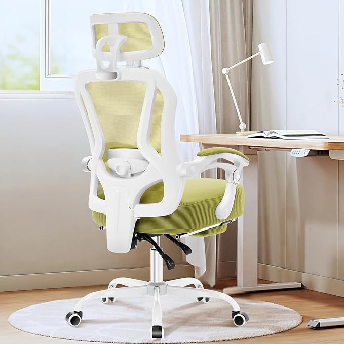 Ergonomic Office Chair with Footrest, Ultra Thick Reclining Office Desk Chair - Image 7