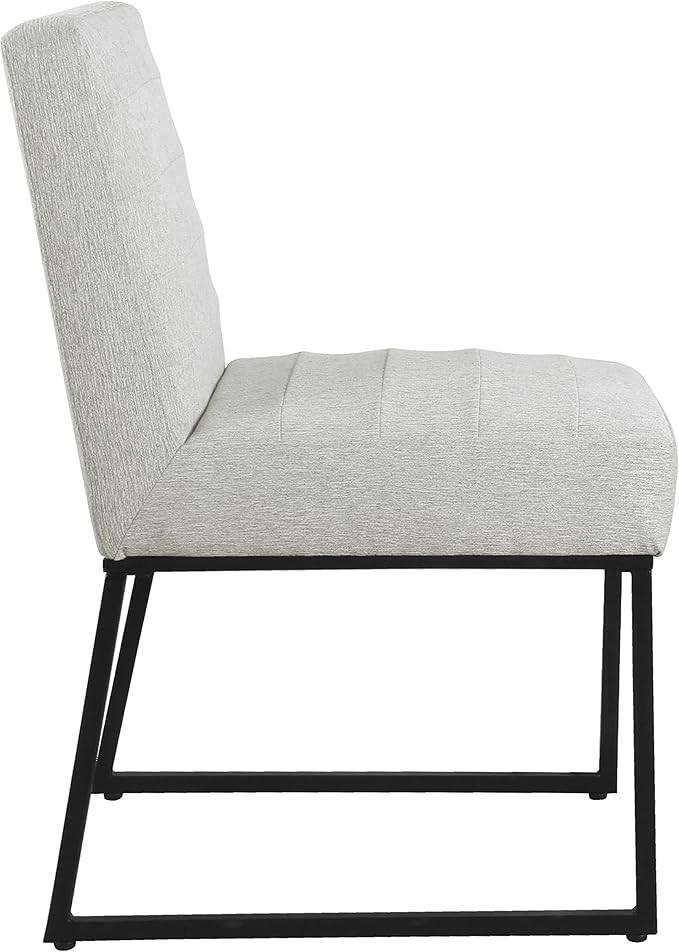 HomePop Channeled Metal Dining Chair - Image 9