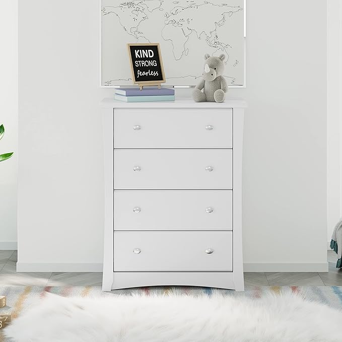 Storkcraft Crescent 4 Drawer Chest – GREENGUARD Gold Certified, Dresser - Image 2