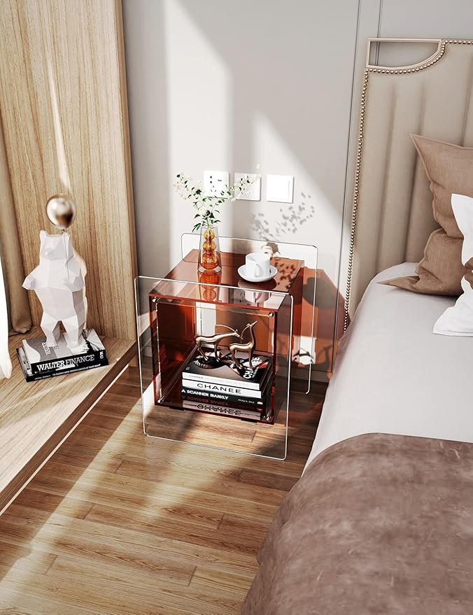 Acrylic Nightstand Colorful Bedside Table - Image 4