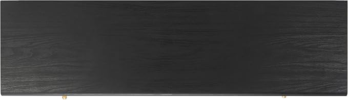 SAFAVIEH Beatrix TV Stand for up to 60" Flatscreen – Black & Oak, 2 Doors - Image 4