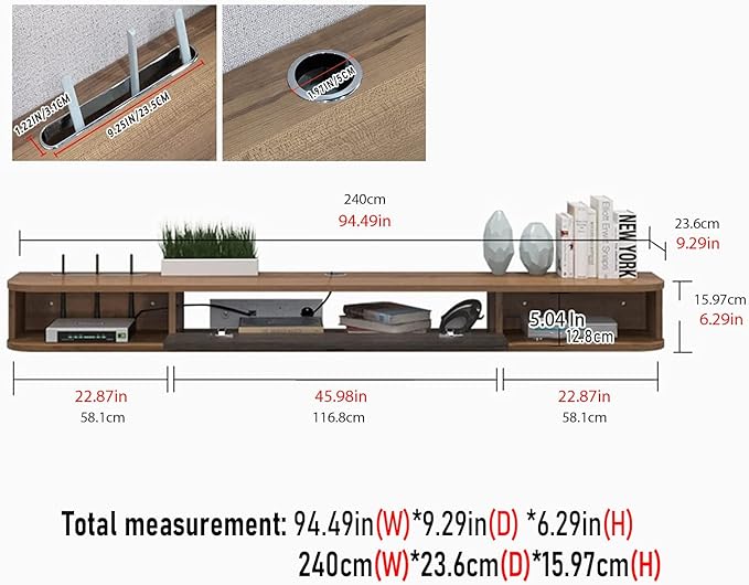 Pmnianhua Floating TV Shelf - Image 5
