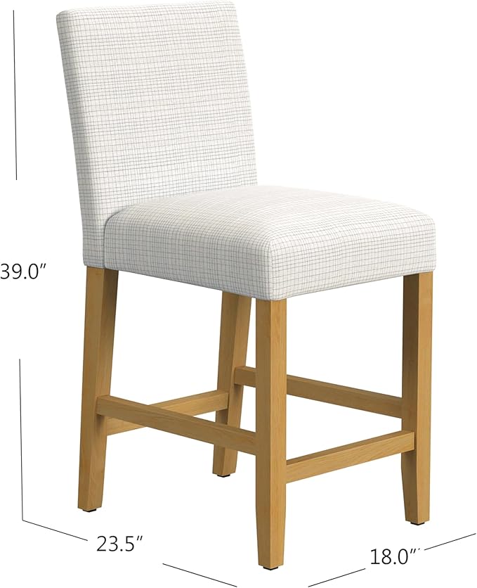 HomePop Home Decor | Classic Counter Height Bar Stools | 24 Inch Bar Stools | - Image 3