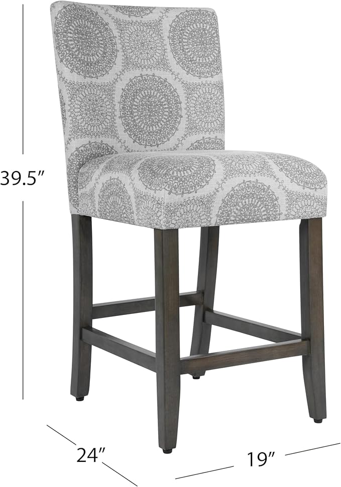 HomePop Upholstered Counter Height Barstool - Image 3