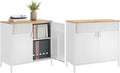 SONGMICS Set of 2 Storage Cabinets, Metal Cabinet, Sideboard by SONGMICSbySONGMICSHOME