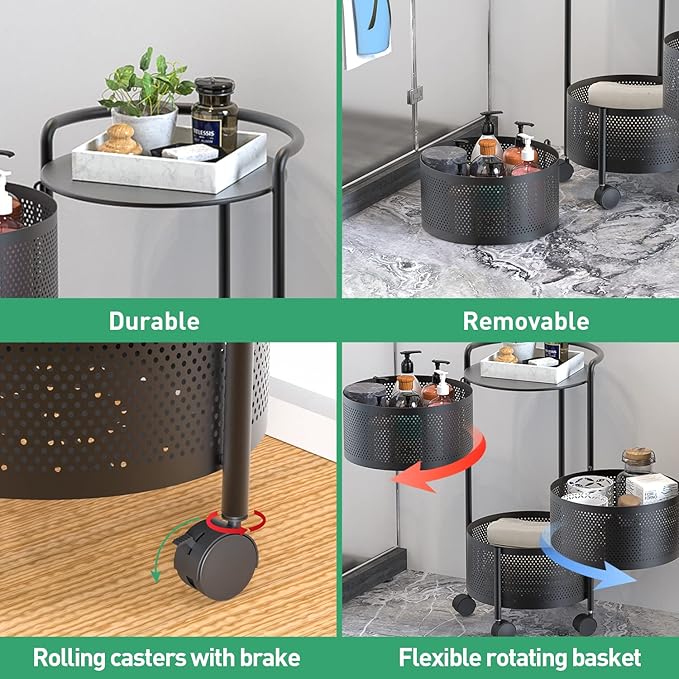 JAQ Rotating Storage Shelves Rack - Image 3