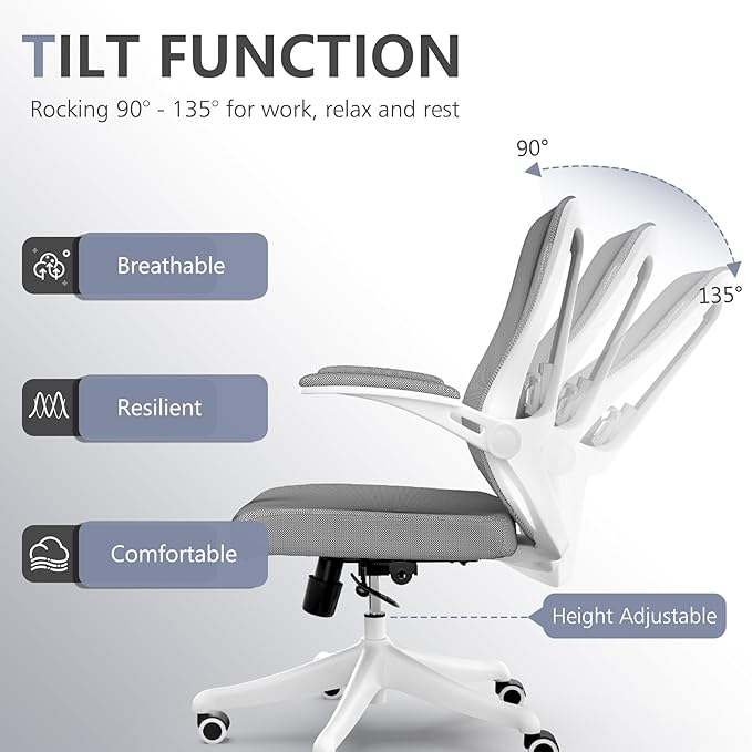 Computer Office Chair, Ergonomic Comfort Home Desk Chair, Mid Back Gaming Chair - Image 4