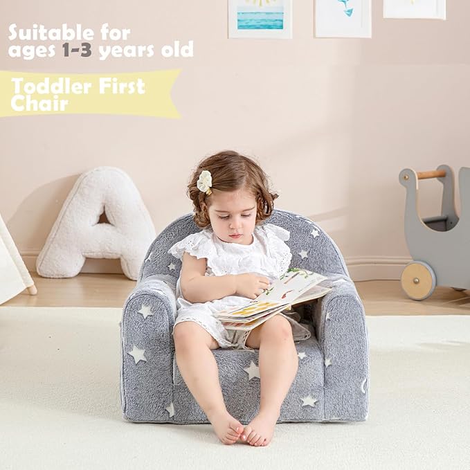 Toddler Chair Comfy, Toddler Couch Fold Out, 2-in-1 Kids Chair, Flip Out Kids - Image 5