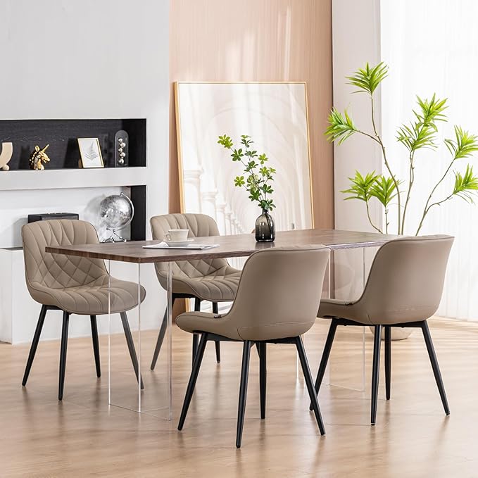 YOUNUOKE Dining Chairs Set of 2 Mid Century Modern Kitchen Chair Comfortable - Image 9