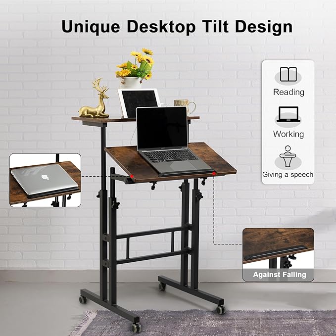 Hadulcet Mobile Standing Desk - Image 7